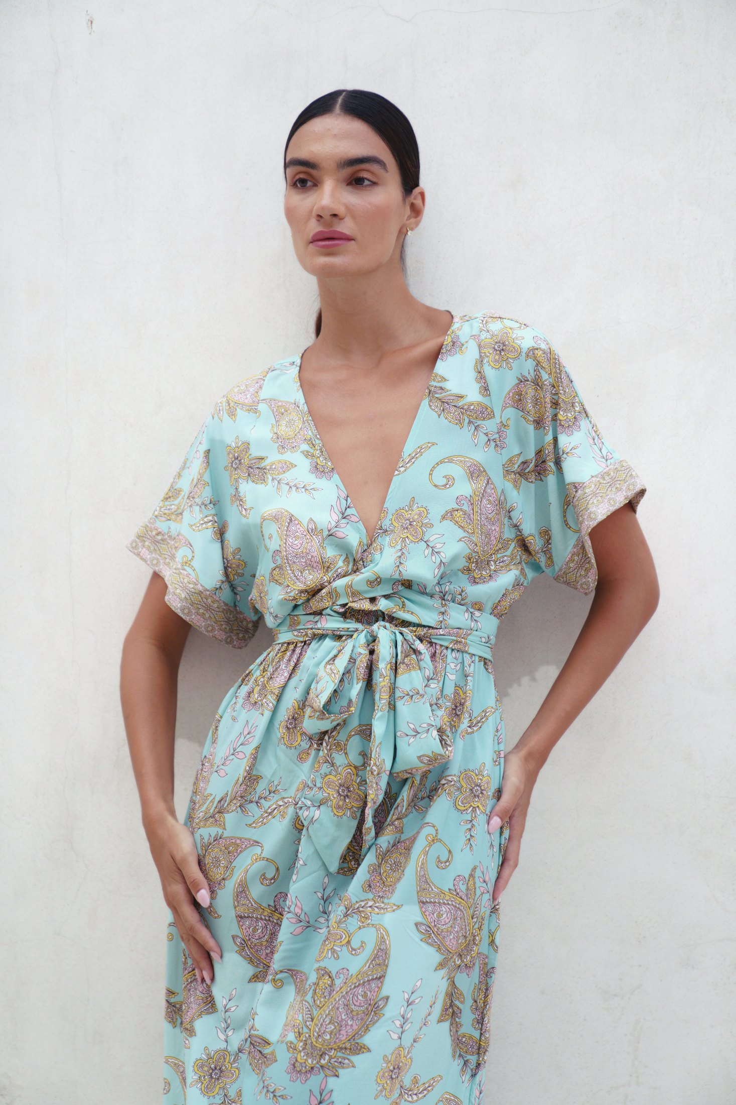 Melody Midi Dress | Amalfi Paisley — thumbnail 13