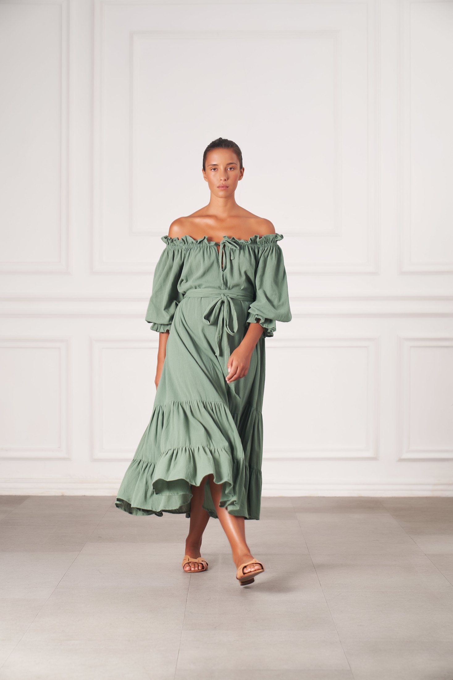 Emmaline Gown | Olive — thumbnail 2