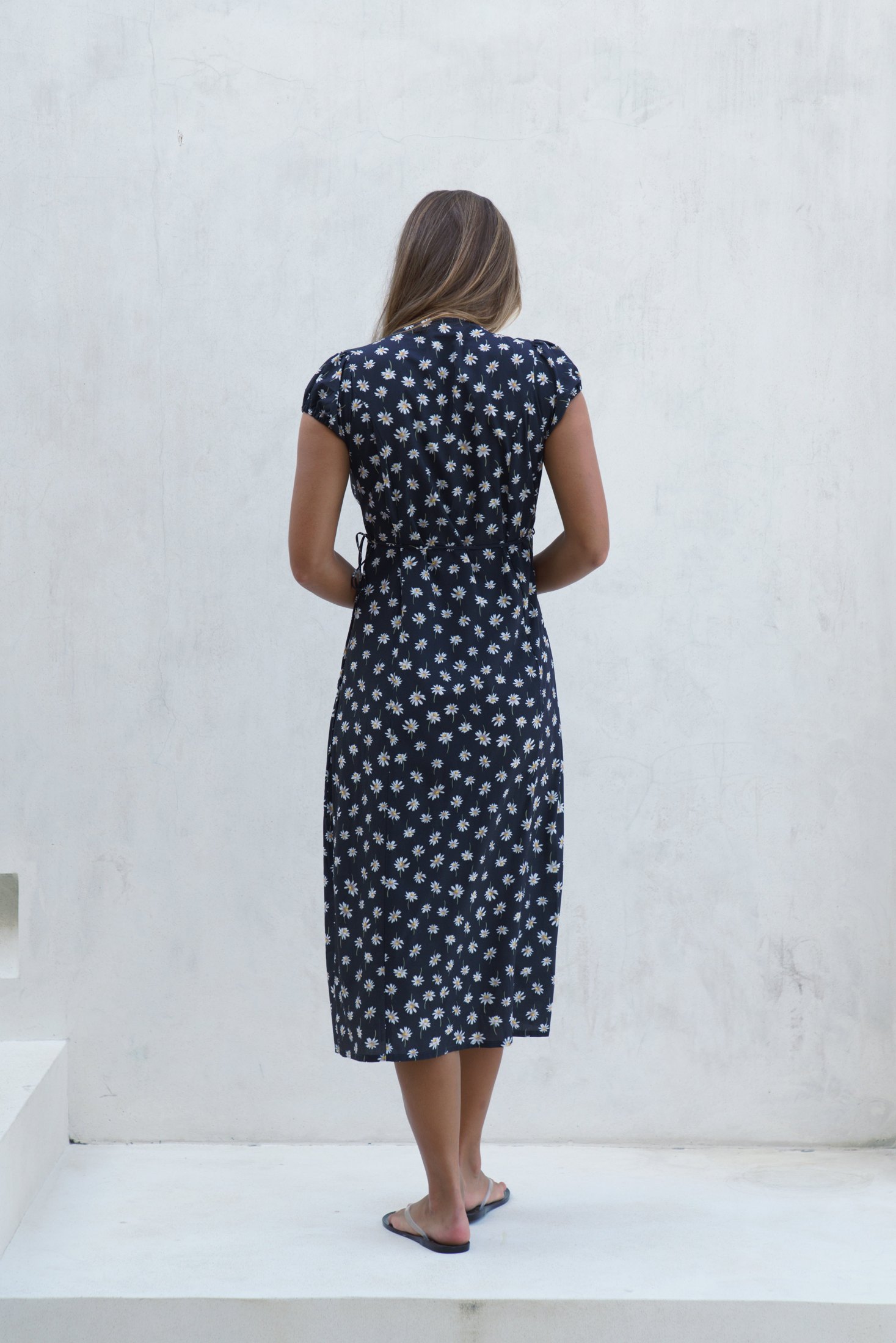 Alaia Midi Wrap Dress | Daisy — thumbnail 9