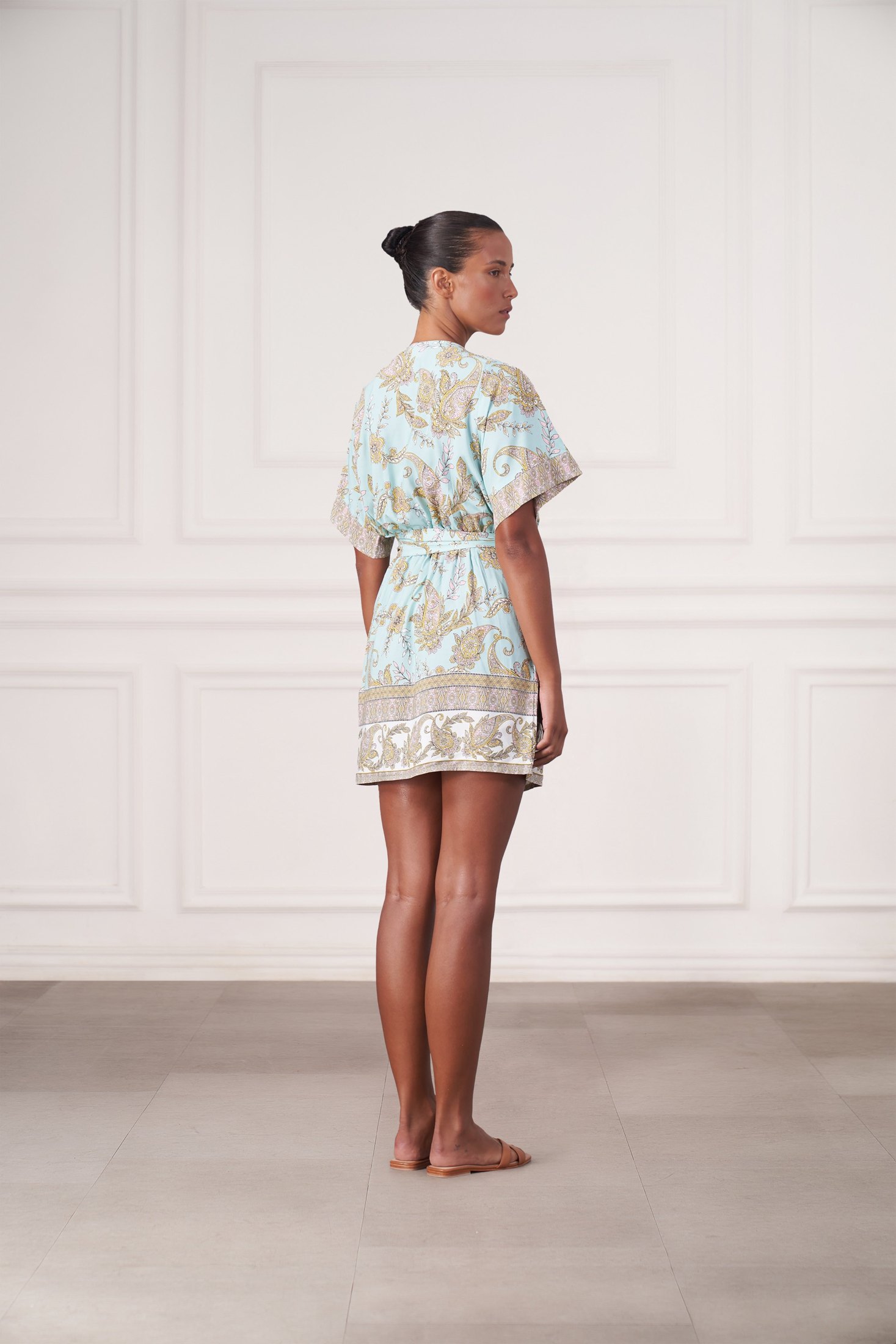 Melody Mini Dress | Amalfi Paisley — thumbnail 3