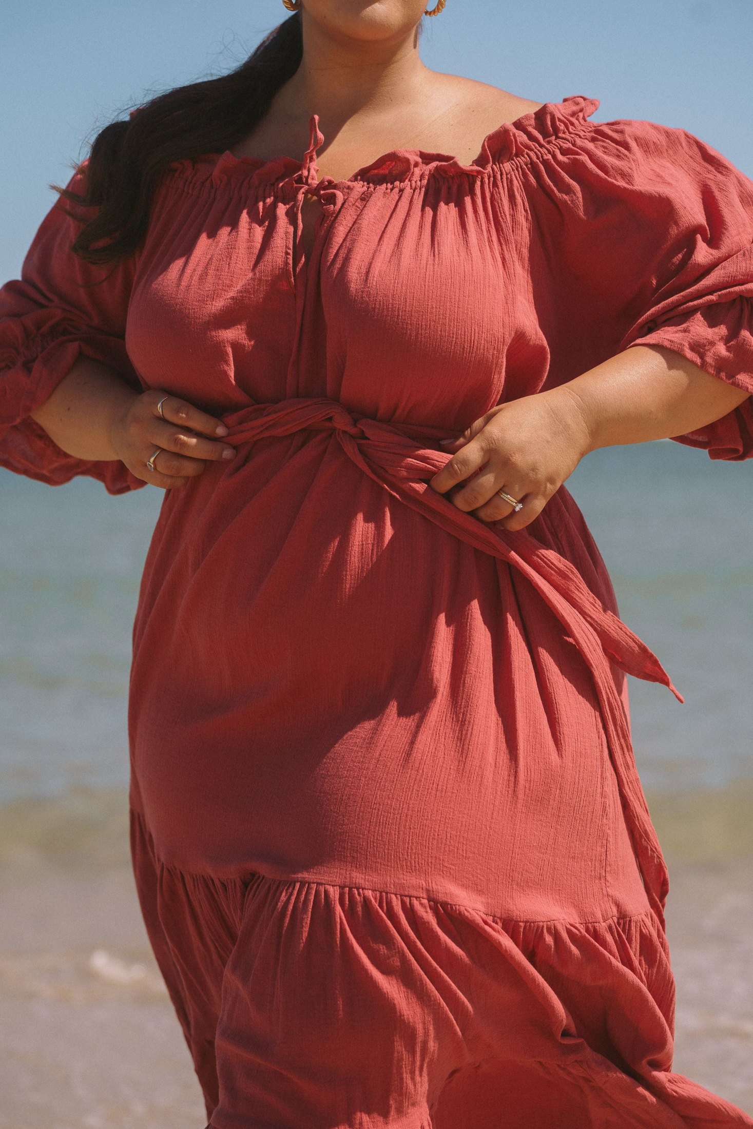Emmaline Gown | Deep Rose — thumbnail 3