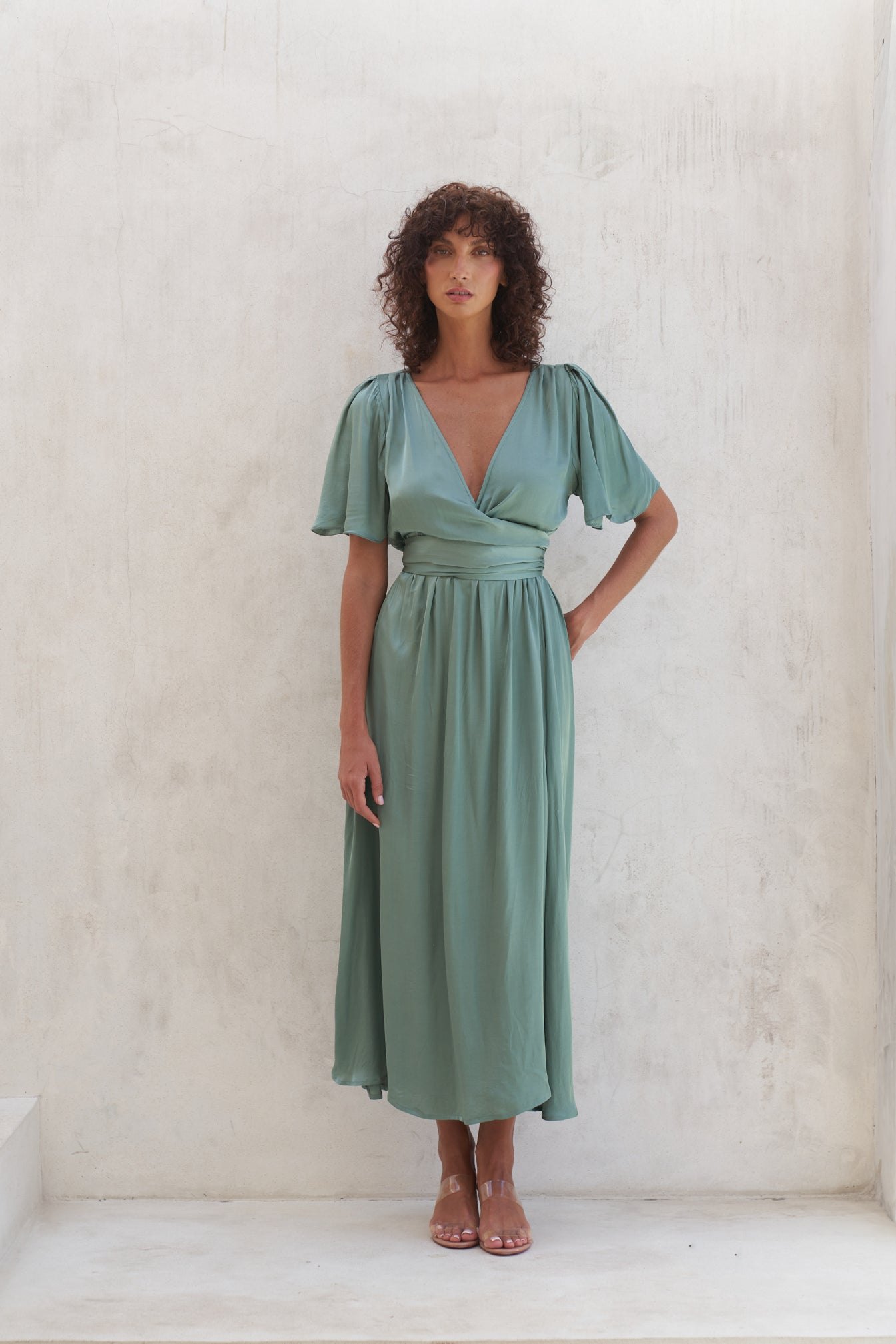 Marlowe Maxi Dress | Olive — thumbnail 7