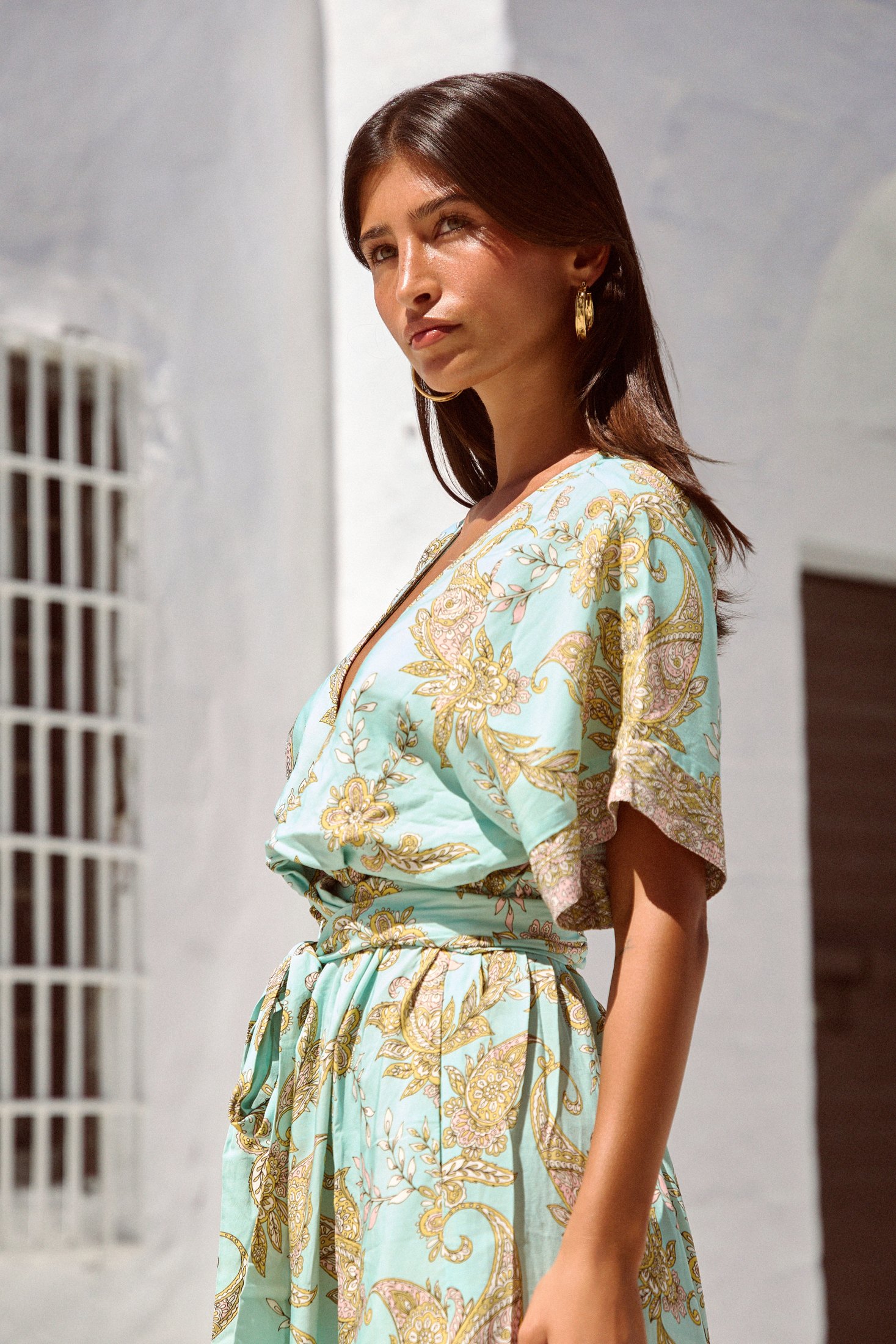 Melody Midi Dress | Amalfi Paisley — thumbnail 3