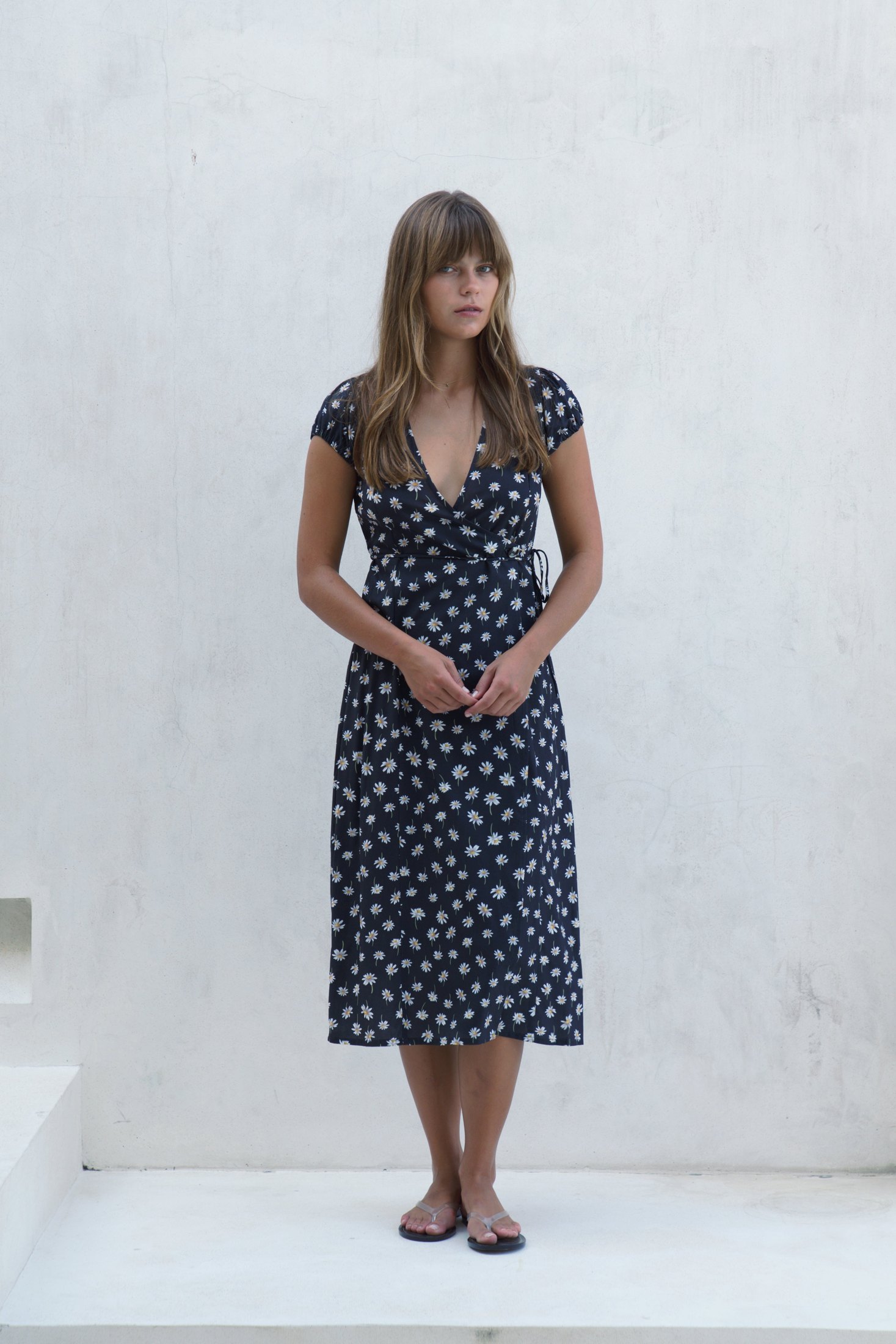 Alaia Midi Wrap Dress | Daisy — thumbnail 11