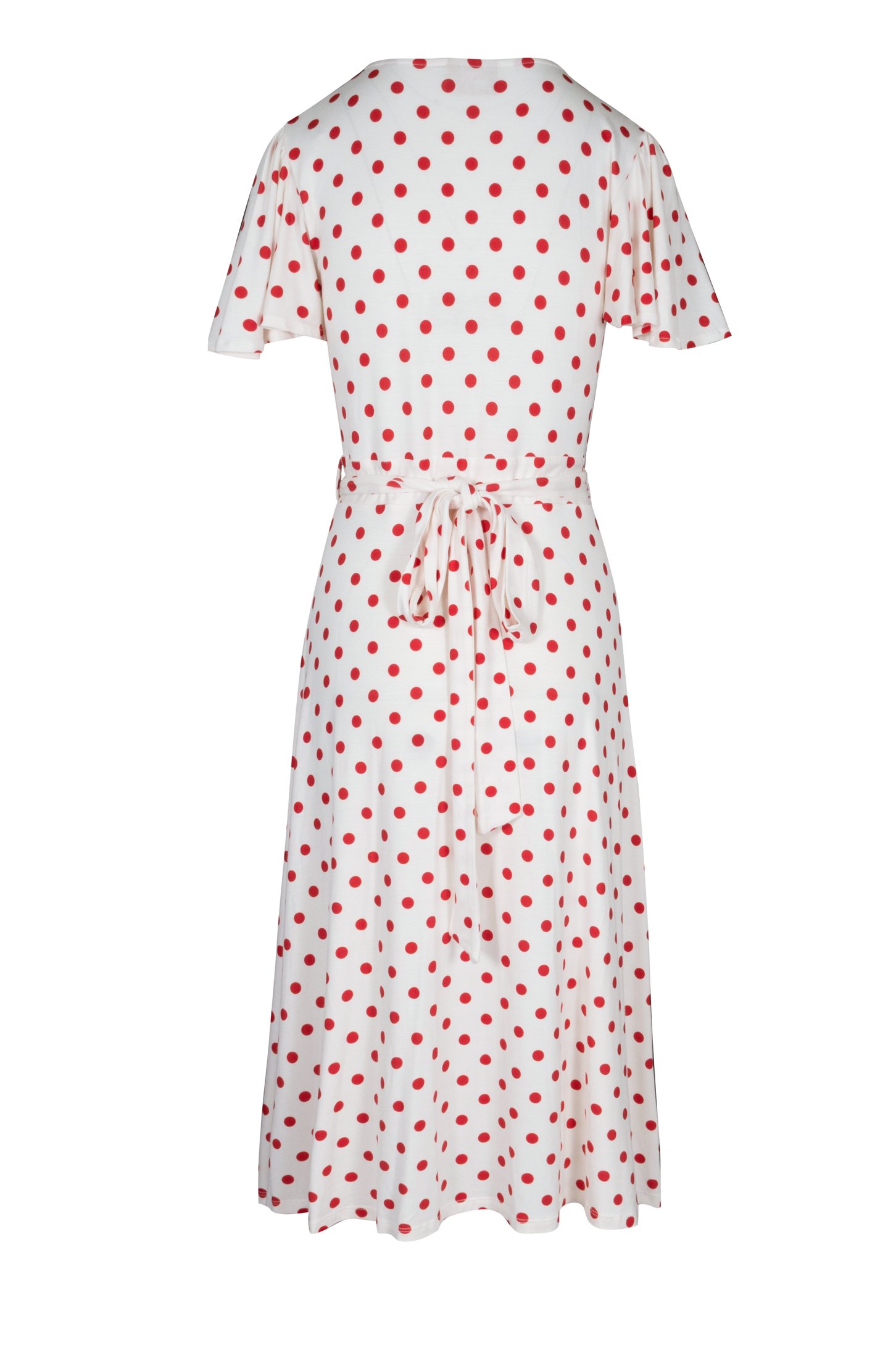 Lucia Midi Wrap Dress | Berry Dot — style inspiration