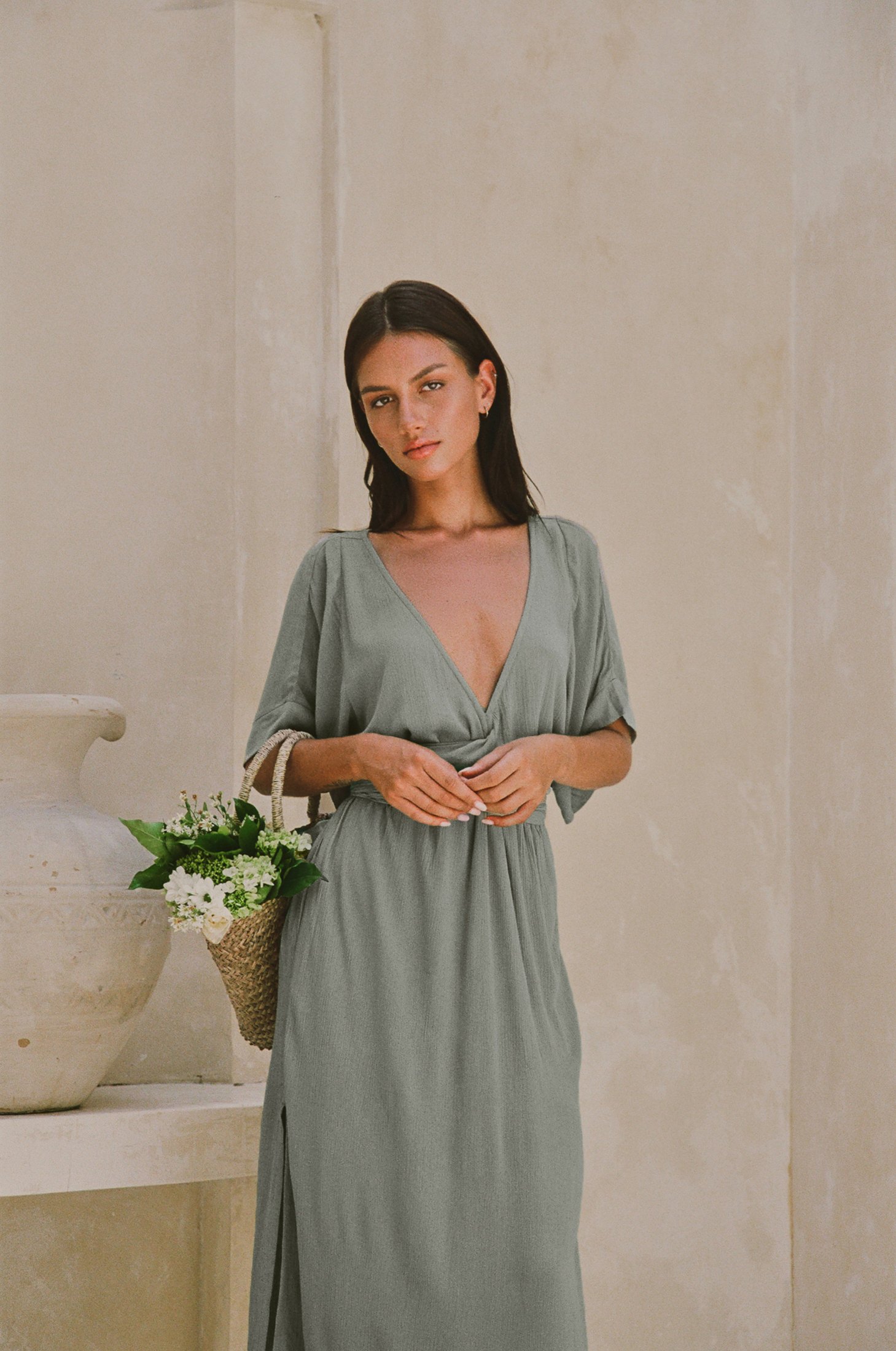 Melody Maxi Dress | Olive — thumbnail 17