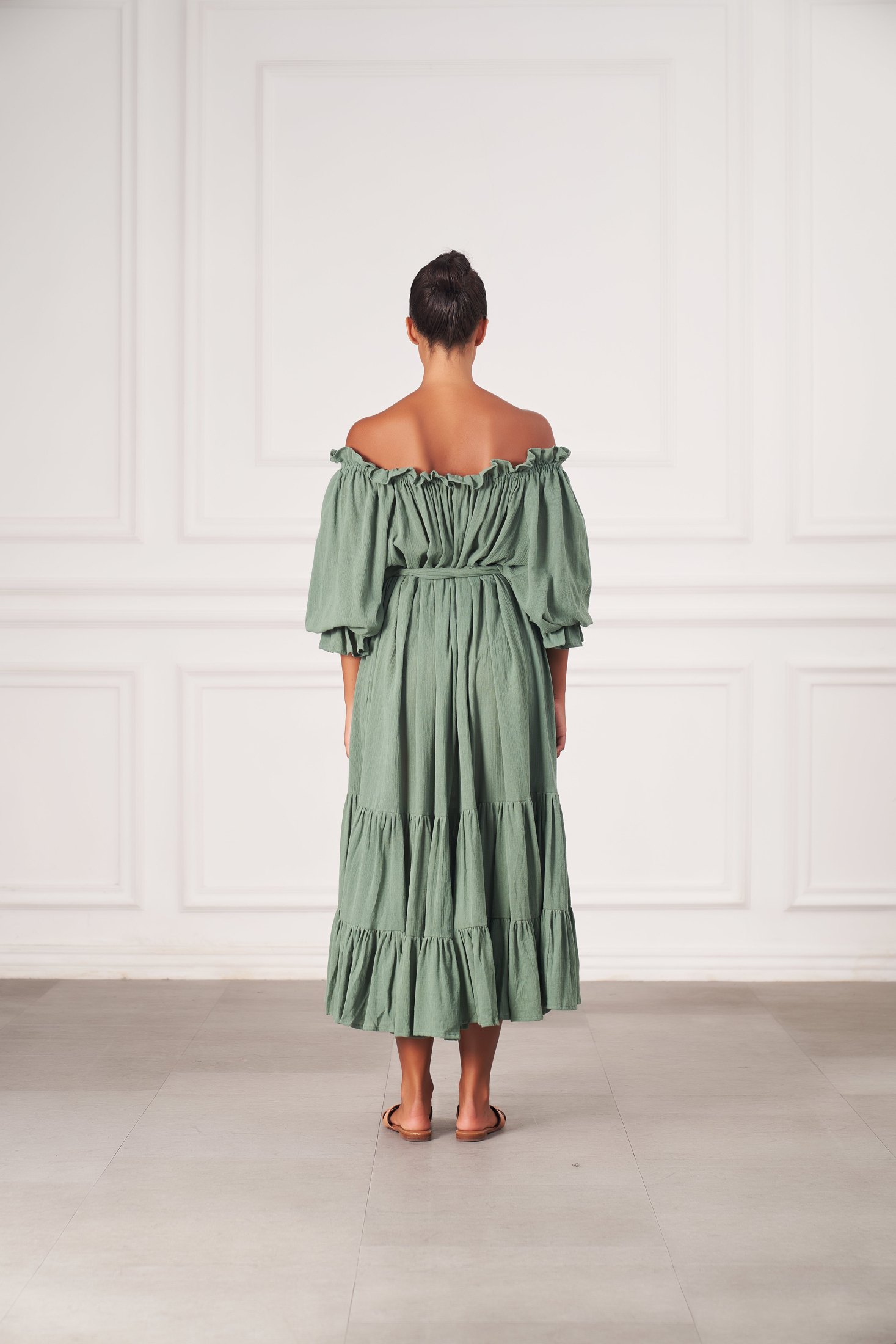 Emmaline Gown | Olive — thumbnail 5
