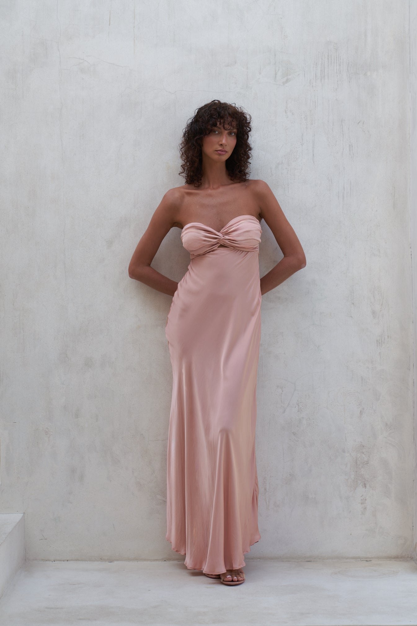 Victoria Maxi Dress | Peach Rose