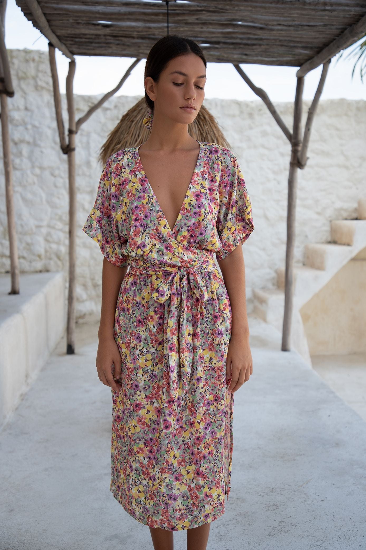 Melody Midi Dress | Floral Escape — thumbnail 7