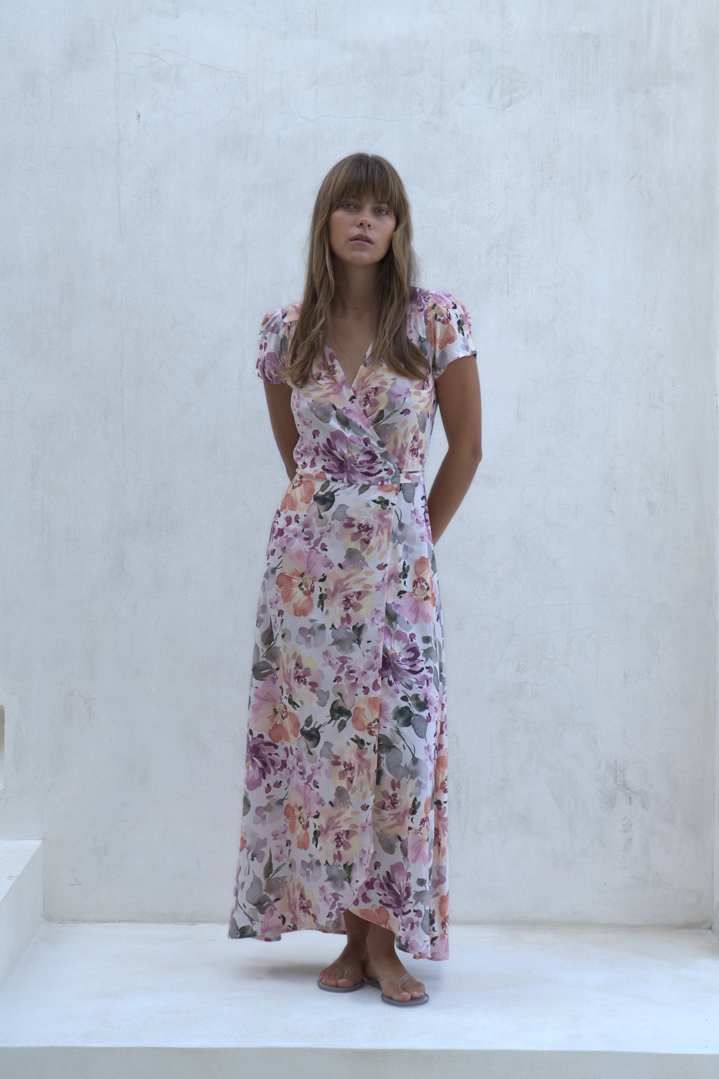 Alexa Maxi Wrap Dress | Soiree Floral — thumbnail 9