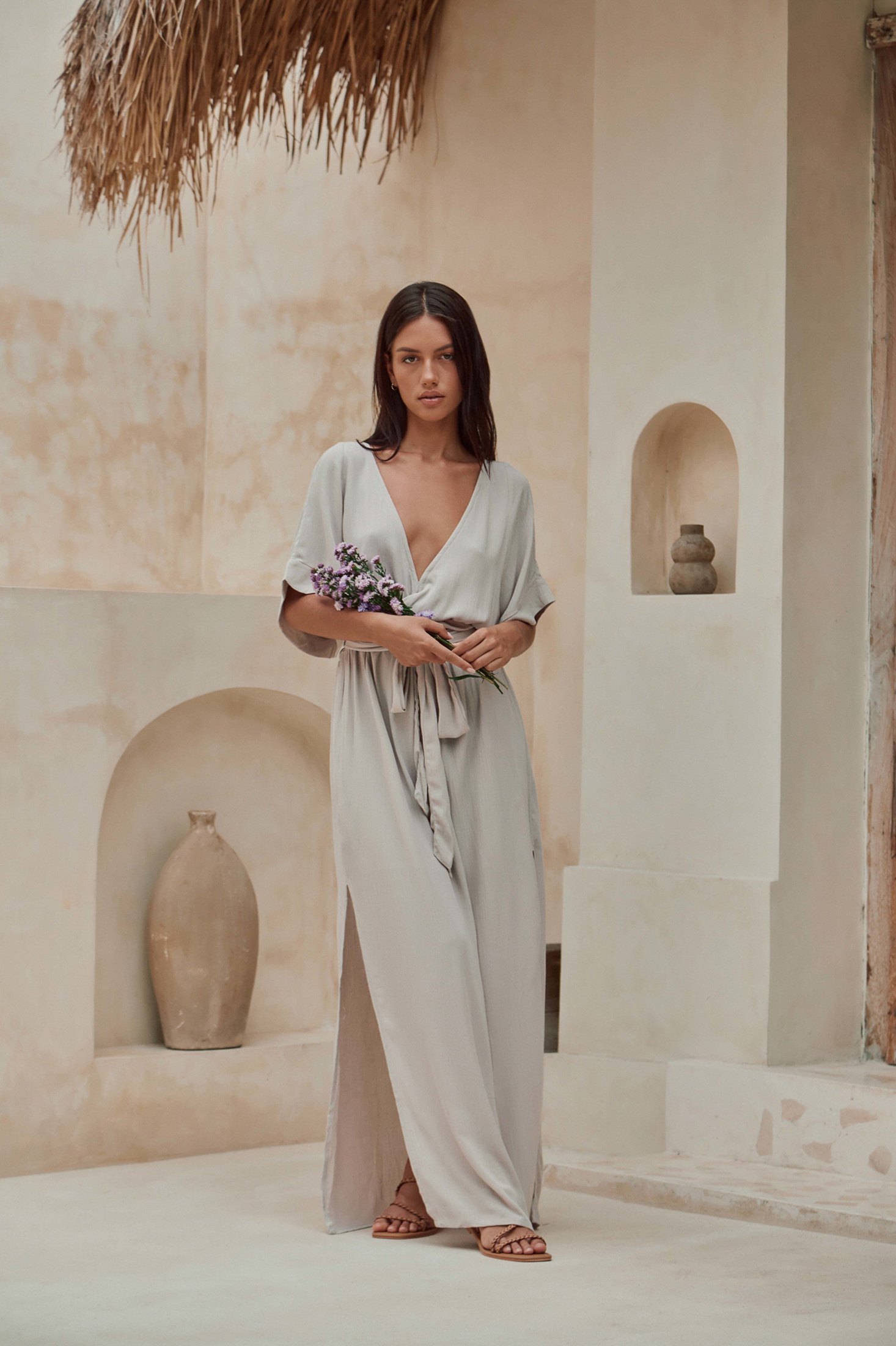 Melody Maxi Dress | Smokey Taupe — thumbnail 4