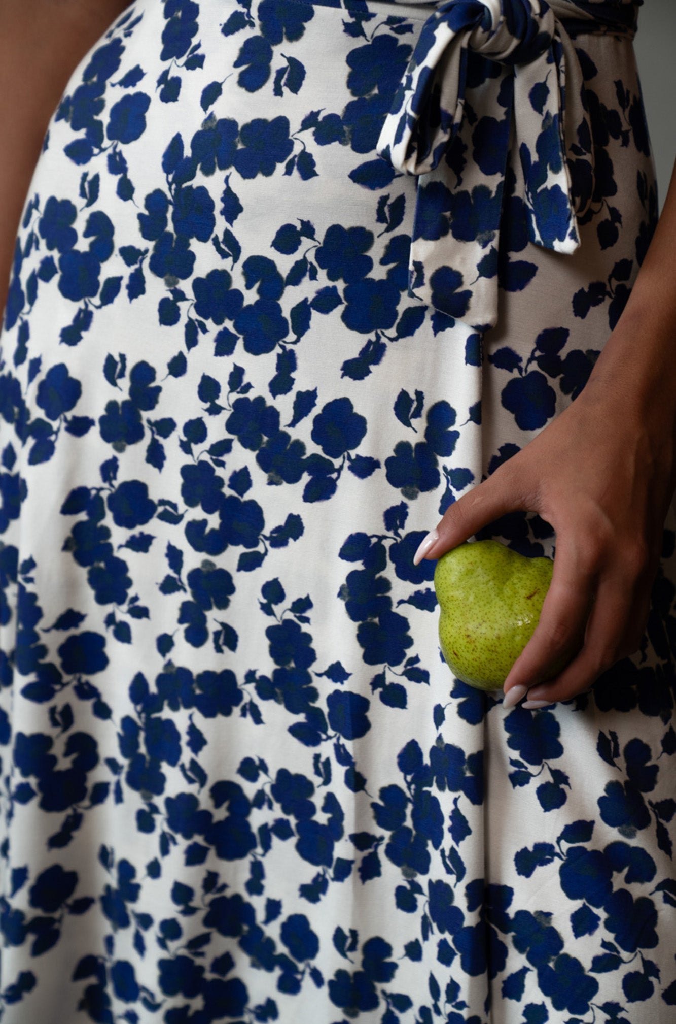 Lucia Midi Wrap Dress | Cornflowers — thumbnail 5