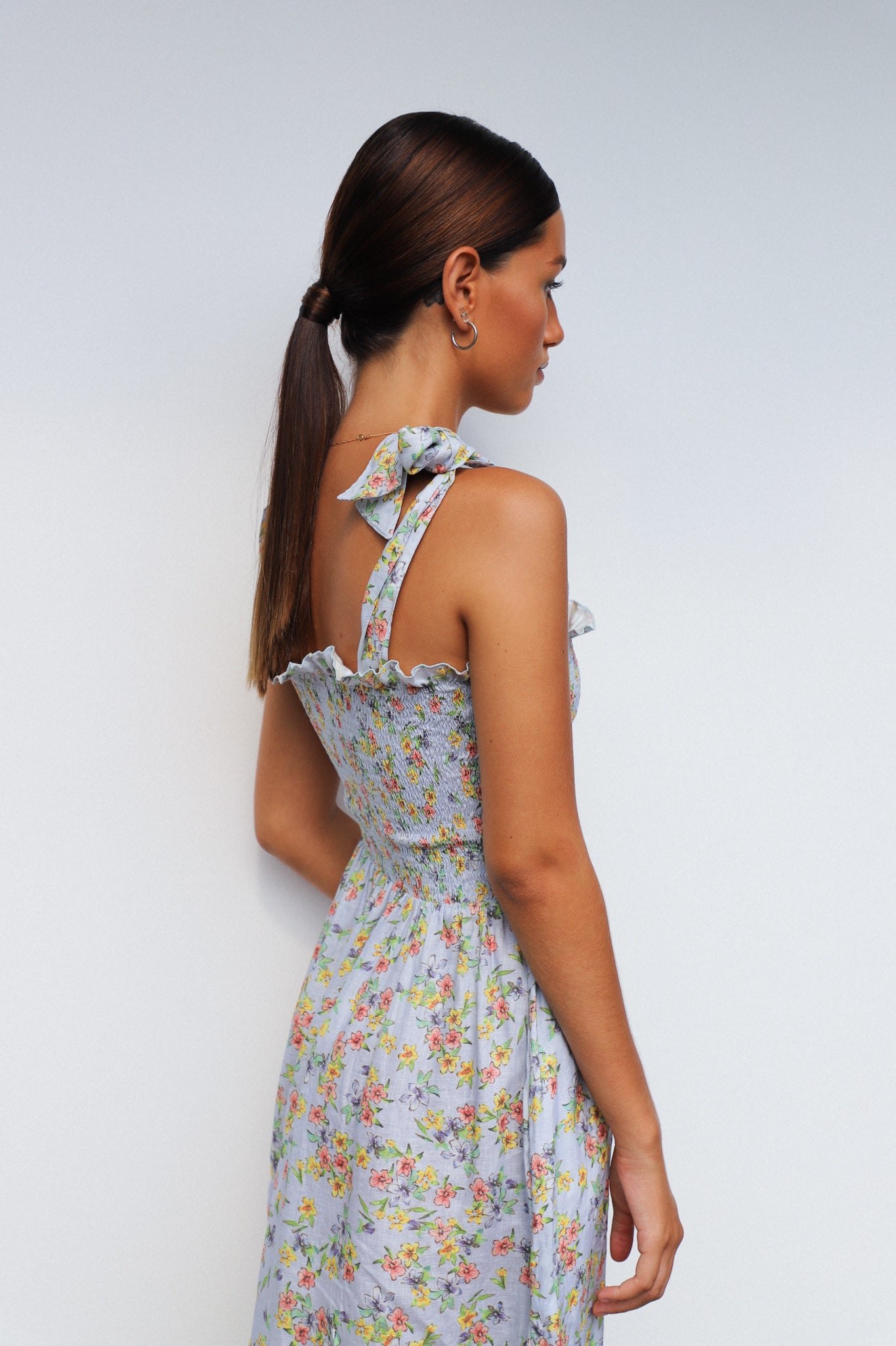 Farrah Midi Dress | Spring Bouquet — thumbnail 12