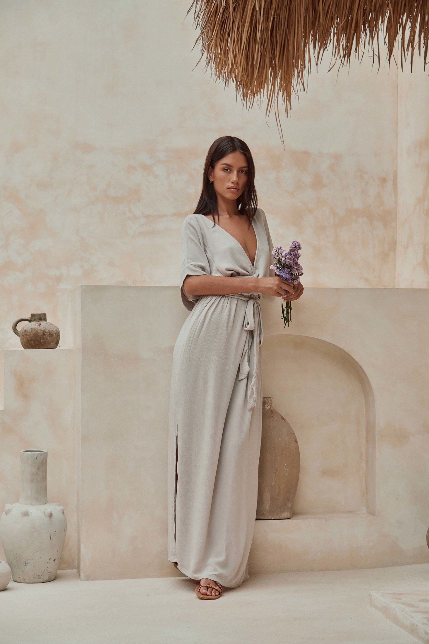 Melody Maxi Dress | Smokey Taupe — thumbnail 5