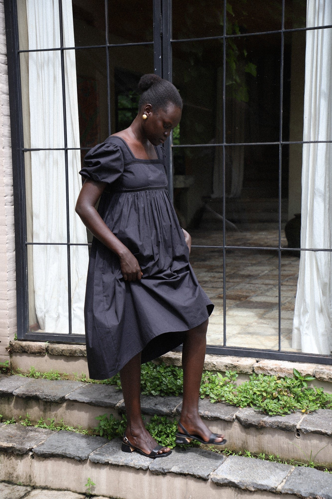 Florence Midi Dress | Black — thumbnail 3