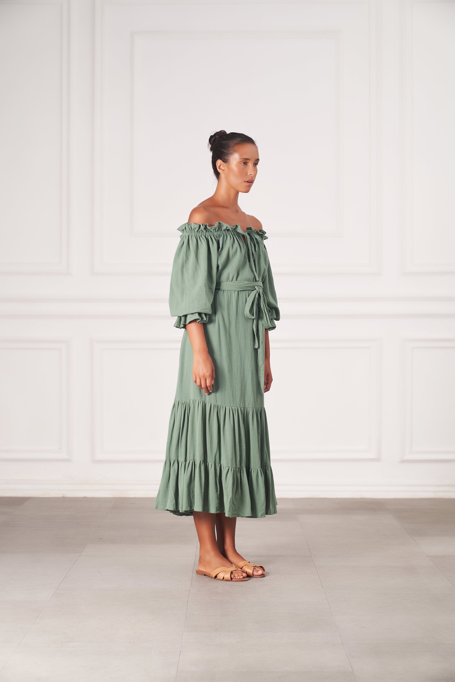 Emmaline Gown | Olive — thumbnail 3
