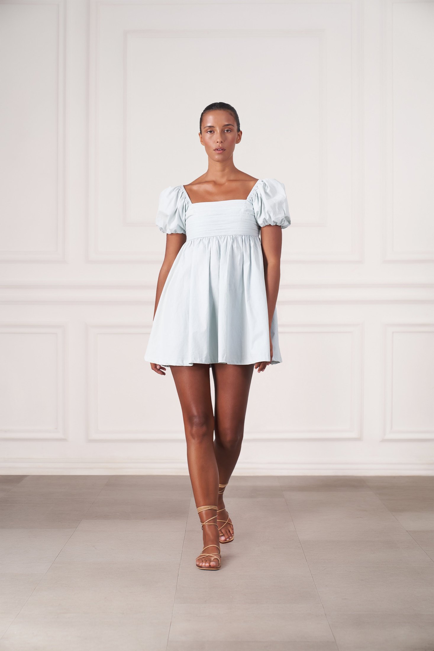 Grace Mini Dress | Baby Blue — thumbnail 2