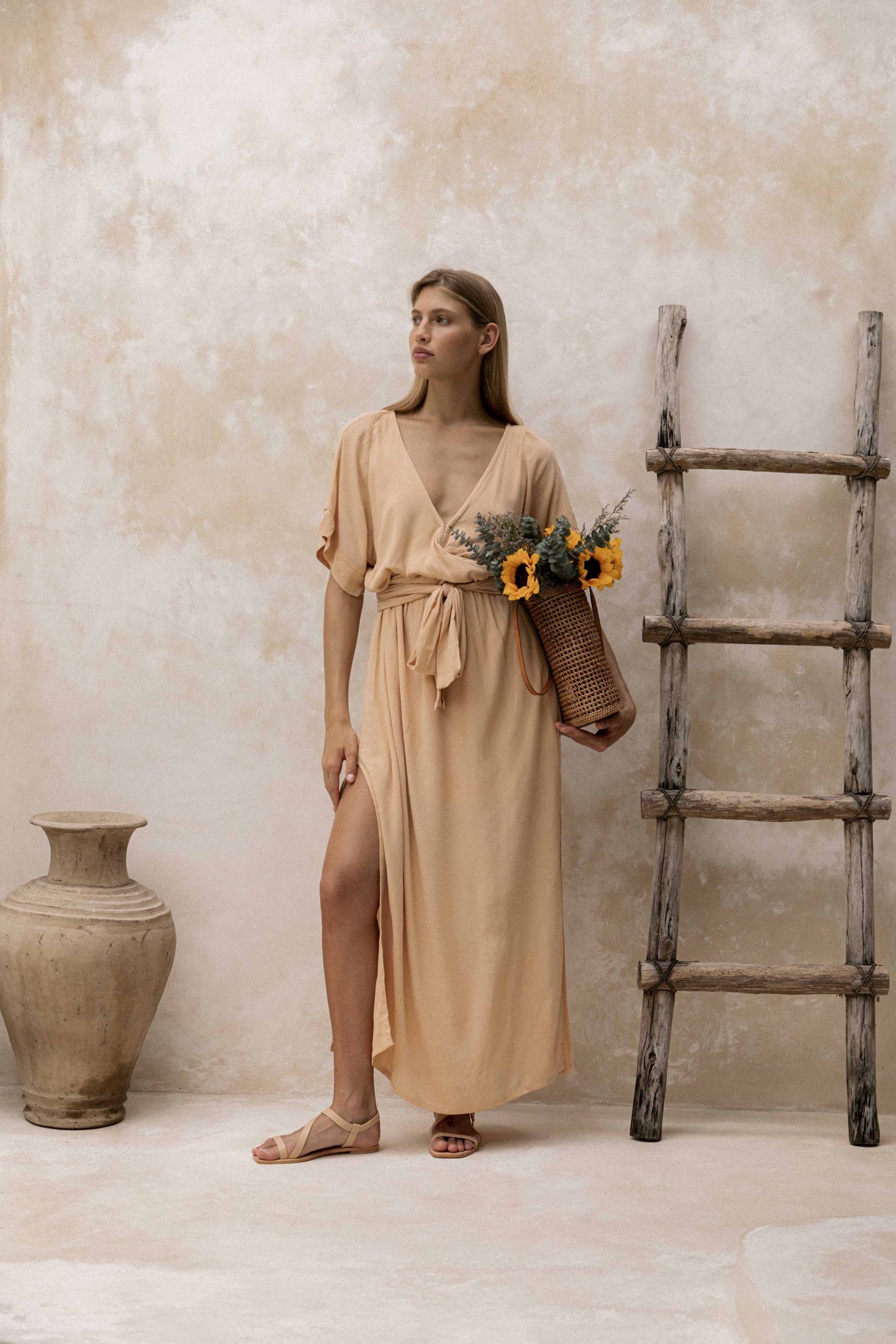 Melody Maxi Dress | Golden Wheat