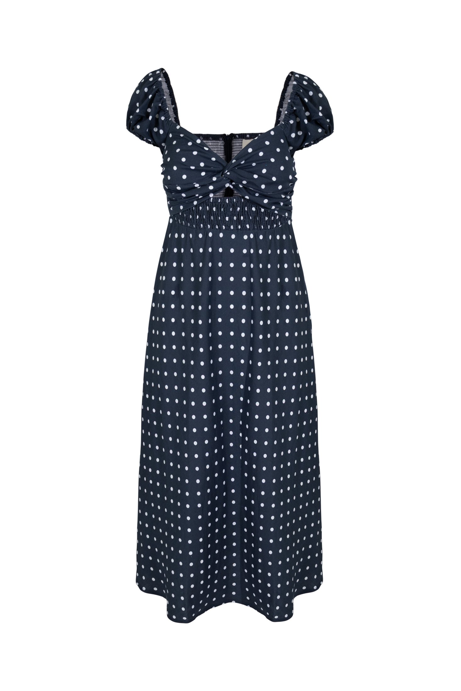 Gia Midi Dress | Midnight Polka Dot — thumbnail 7
