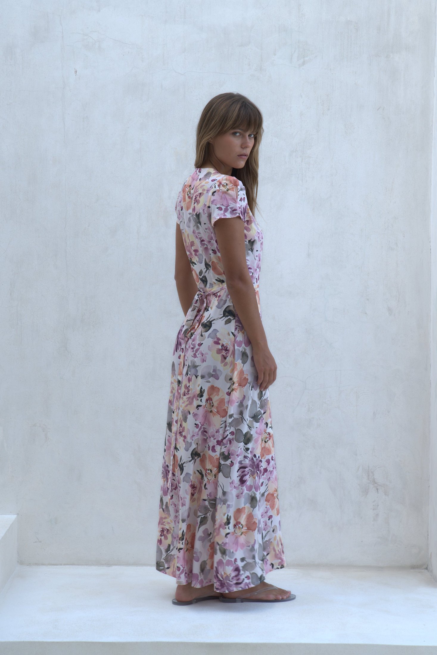 Alexa Maxi Wrap Dress | Soiree Floral — thumbnail 11