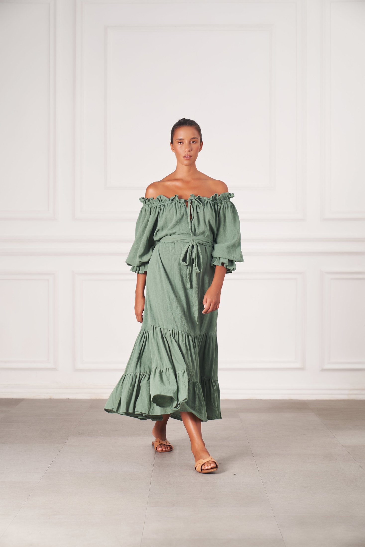 Emmaline Gown | Olive — thumbnail 6