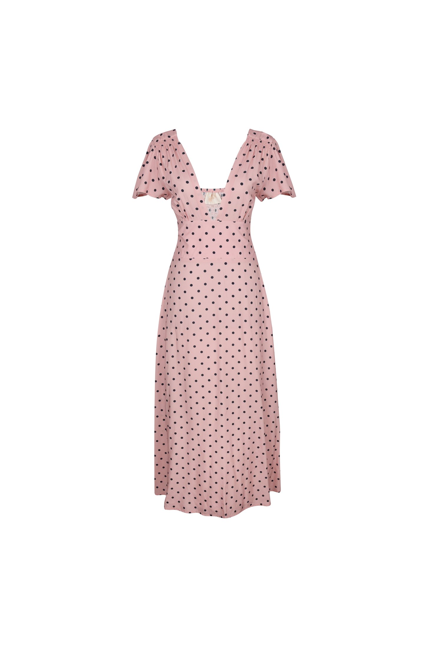 Margot Maxi Dress | Pink Polka Dots — thumbnail 8