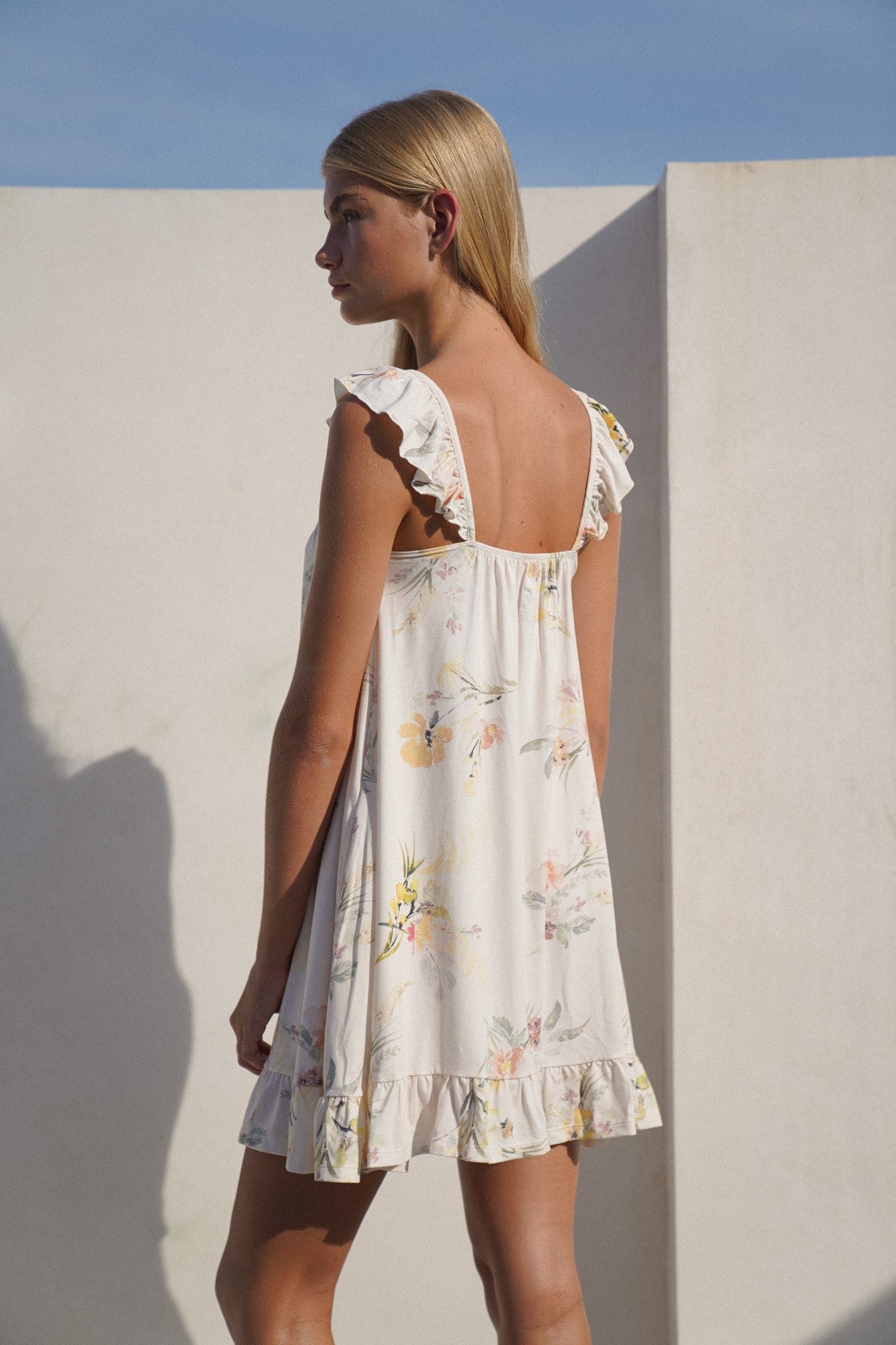 Celine Mini Dress | Secret Garden Vanilla — thumbnail 3