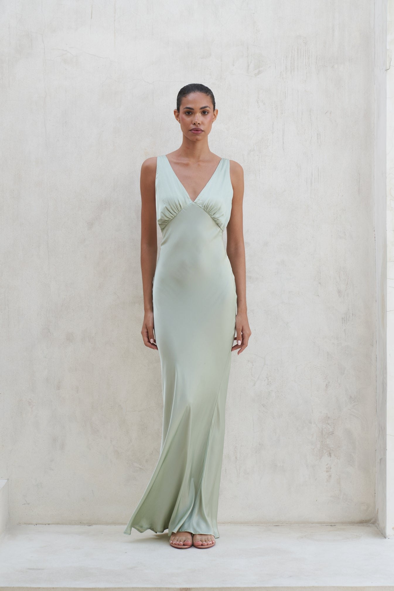 Bessette Maxi Dress | Sage — thumbnail 2