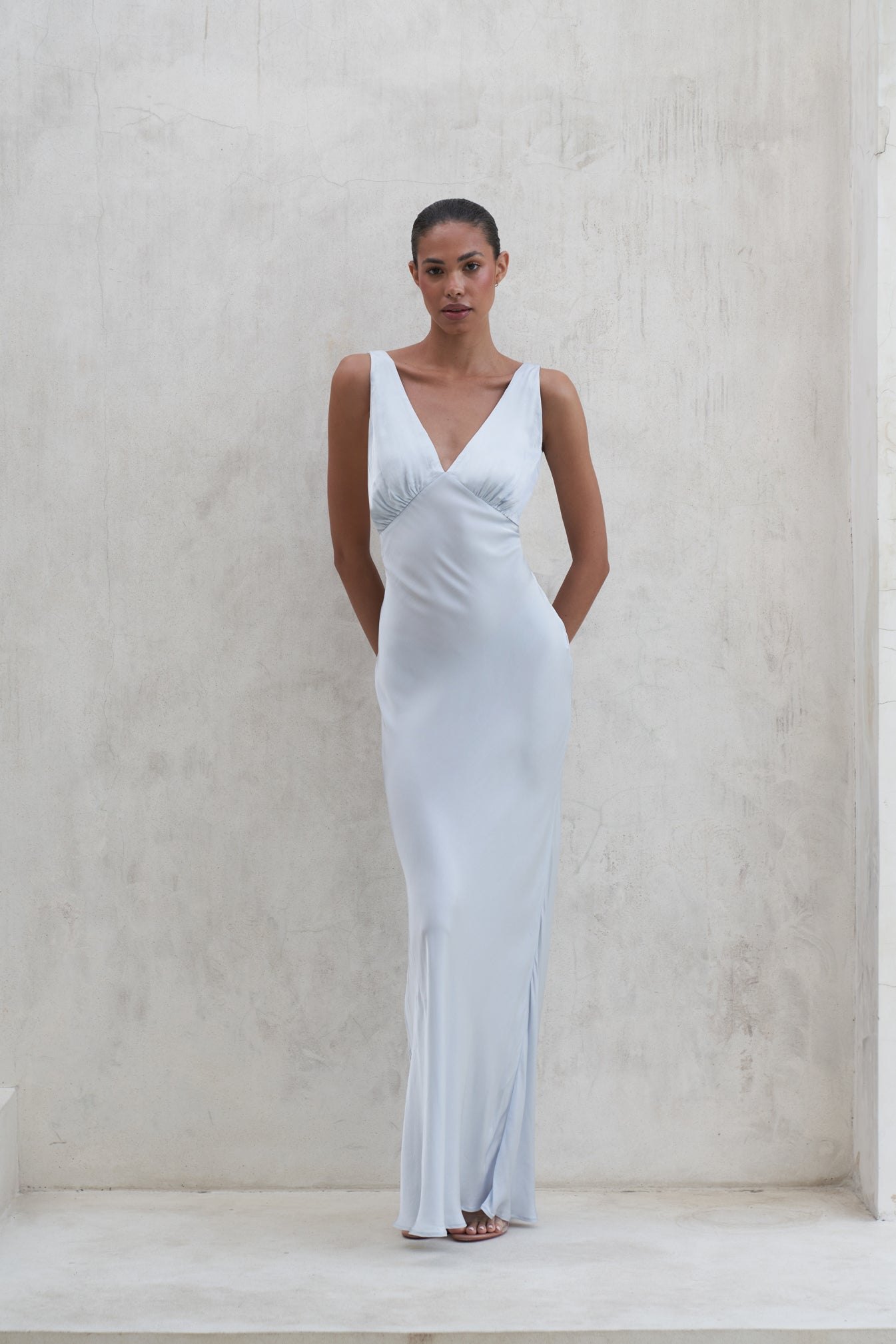 Bessette Maxi Dress | Pearl Blue — thumbnail 6